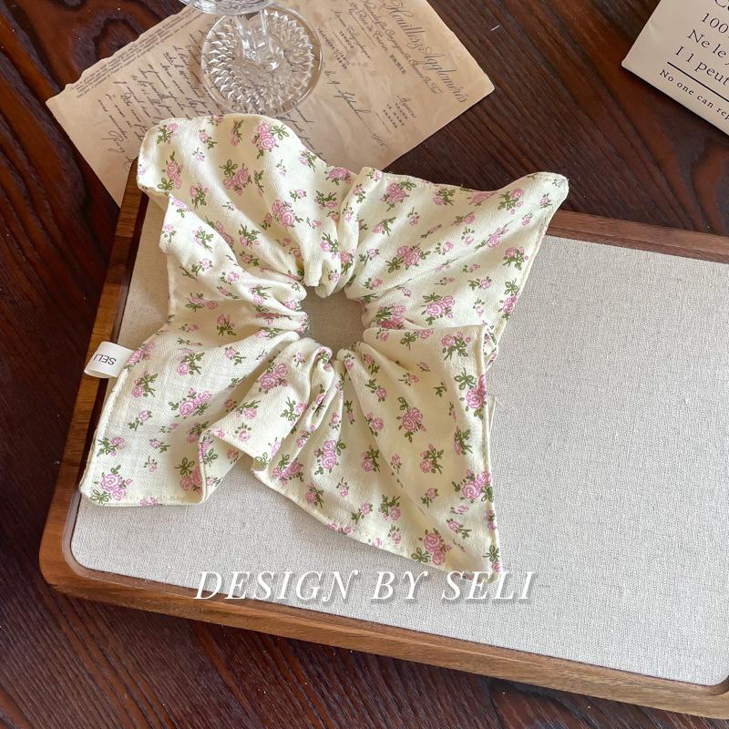 Французский Цветочный Винтажный Дворцовый Стиль Резинка для Волос Балетный Колледж Простой