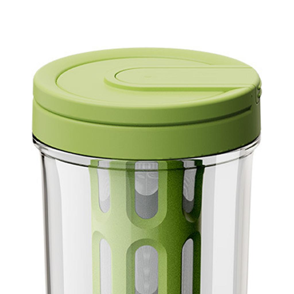 1L Fassungsvermögen Cold Brew Kaffeebereiter Mehrzweck-Teebecher mit Filter Tragbare Versiegelte Wasserflasche