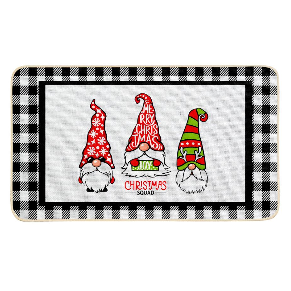Cross Border Linen Floor Mat, Door Mat, Kitchen Carpet, Bedroom Non-slip Rubber, Household Floor Mat, Bathroom Mat, Outdoor Floor Mat