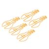 100pcs Yellow/Pink Cute Paper Clips Plastic-coated Metal Metallic Paper Clips  Office Supplies