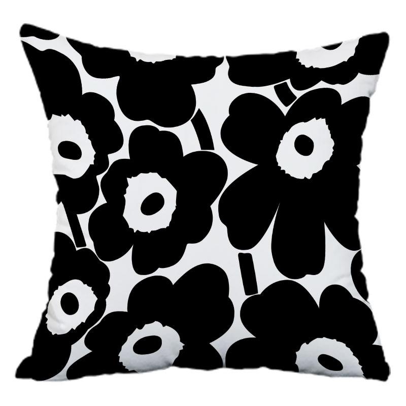 Simple Flower Pattern Pillowcase Dormitory Decoration Office Living Room Sofa Home Pillowcase