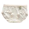 10A Antibacterial Floral Lace Trim Cotton Crotch Mid-Waist Girly Briefs