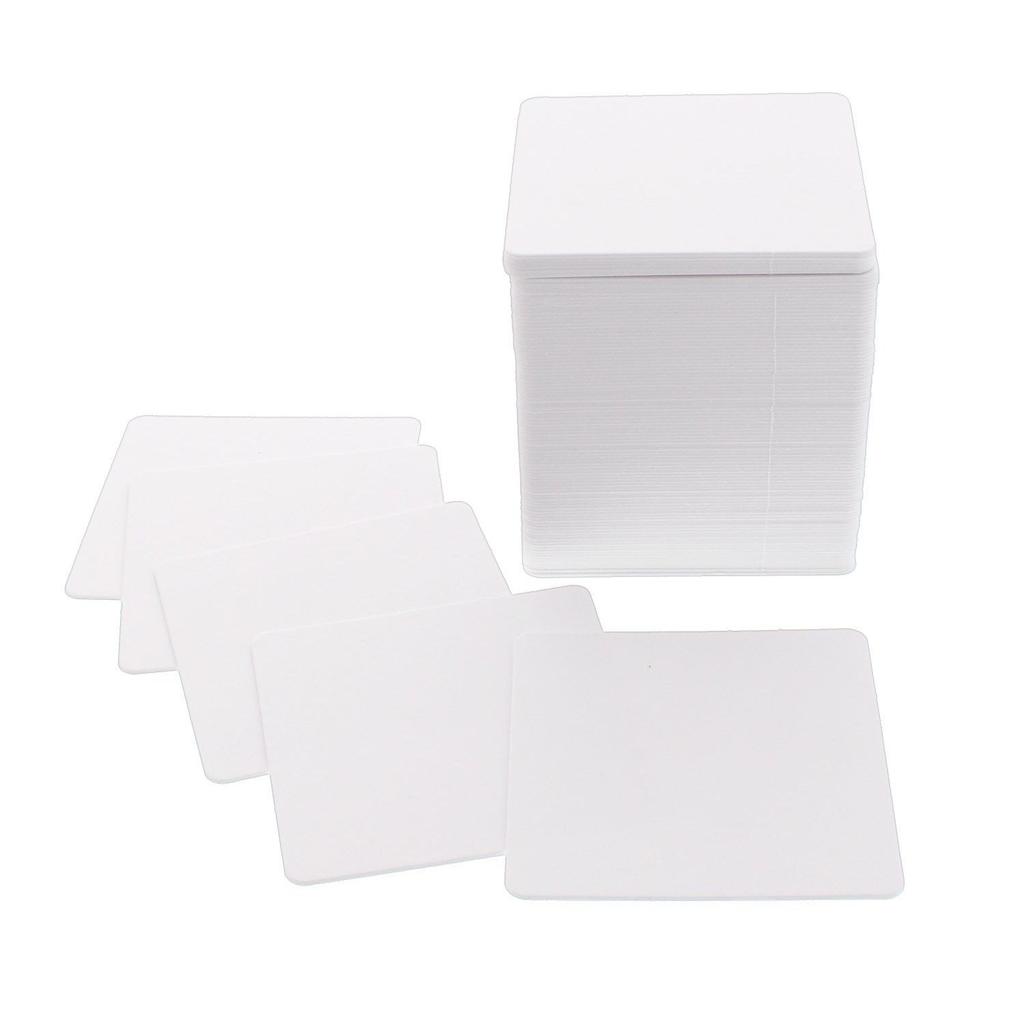Daikoku Kogyo Coaster White 8.58.5cm Plain Square 100 Pieces Per Pack