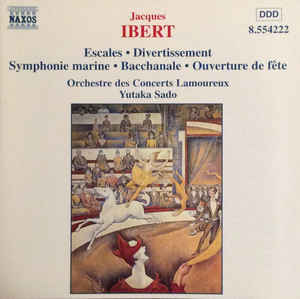 

CD JACQUES IBERT - Orchestral Works 8554222 Naxos 1997 Germany Classical Used
