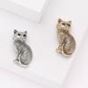 Broches Chat Rétro Exquises pour Femmes Unisexe Broches Animal en Strass Événement Drôle Cadeaux de Luxe Nouvel An Fête d'Amis Décoration