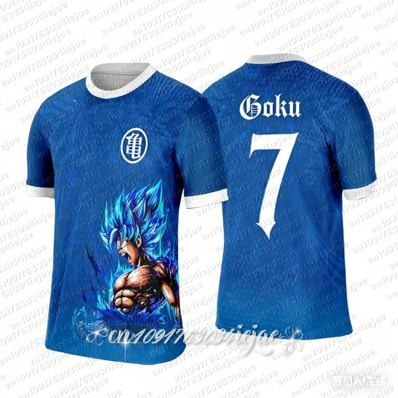 2026 Anime Football Jersey Dragon Ball Men Women Oversize Tshirt Summer Sport Breathable Oversize Cosplay Tshirt