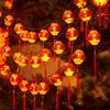 Qiuqiao Solar Red Lantern String Lights