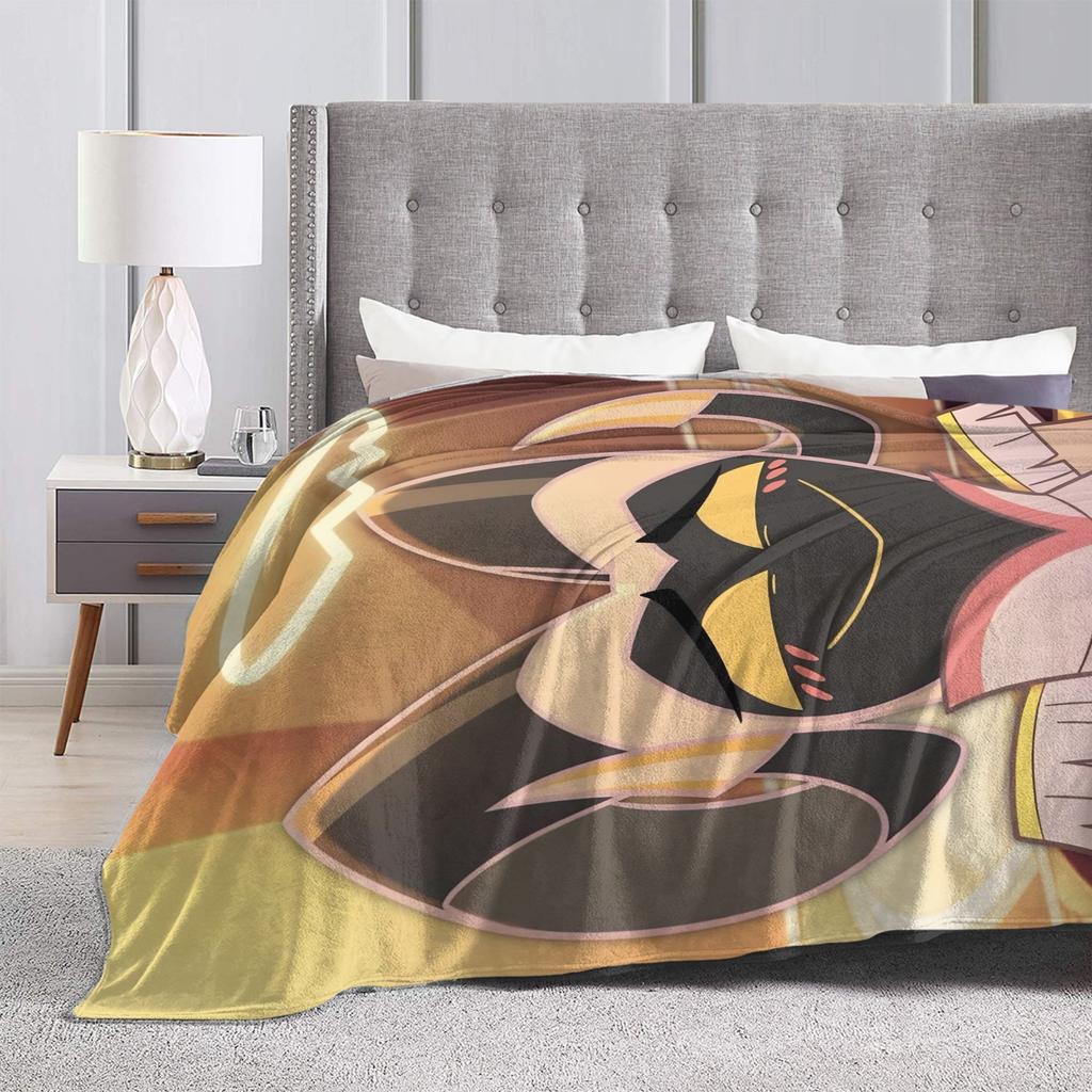 Adam Hazbins Hotels Anime Blankets Velvet Summer Portable Ultra-Soft Throw Blankets for Home Travel Bedspreads