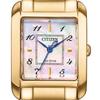 CITIZEN L EW5603-89Y SQUARE Women's Watch Eco-Drive Solar Gold Mother-of-Pearl Waterproof