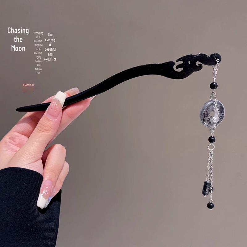 Elegante Hanfu-Blumenhaarnadel: High-End Quasten-Stufen-Schütteln für Hochsteckfrisur