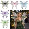 Magical Sparkling Fairy Wings Two-color Colorful Angel Wings Flower Dress Up Wings for Women Girls