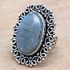 Labradorite Gemstone Handmade Silver Jewelry  "6.5"