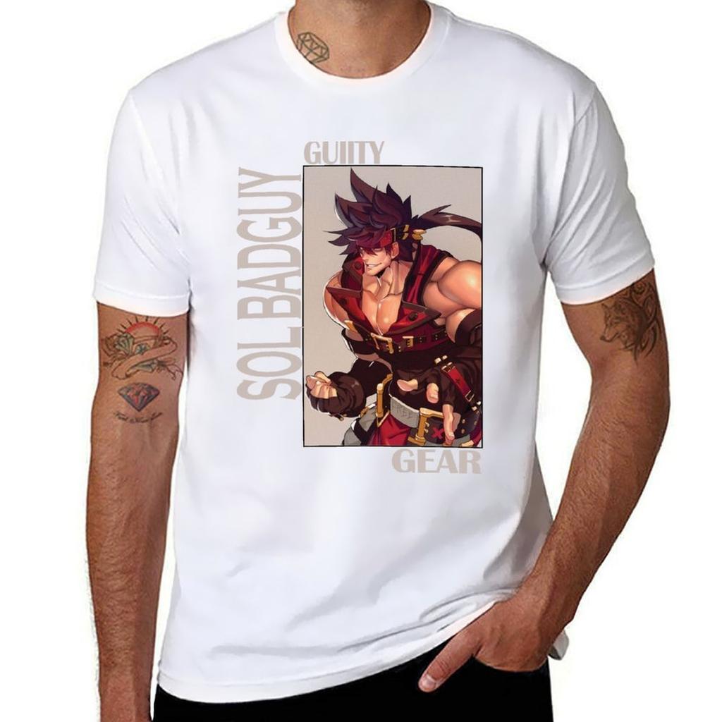 Guilty Gear Sol Badguy Tshirt Fashion Casual Short Sleeve Tshirt
