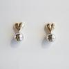 My heart combi earring