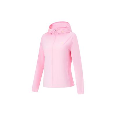 Li Ning UPF 50+ Sonnenschutz Weich Atmungsaktiv Bequem Schlicht Sport Fitness Leicht Damen Activewear Hellrosa AFDU164-8