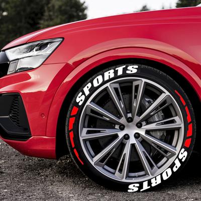 [SPORT] Auto Motorrad Reifen Buchstaben Aufkleber PVC Gummi Material Auto Modifikation Rad