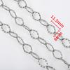 1Meter Stainless Steel 7mm Embossing Oval Twist Link Chains DIY HandCraft Necklace Bracelet Jewelry Making Accessories Component