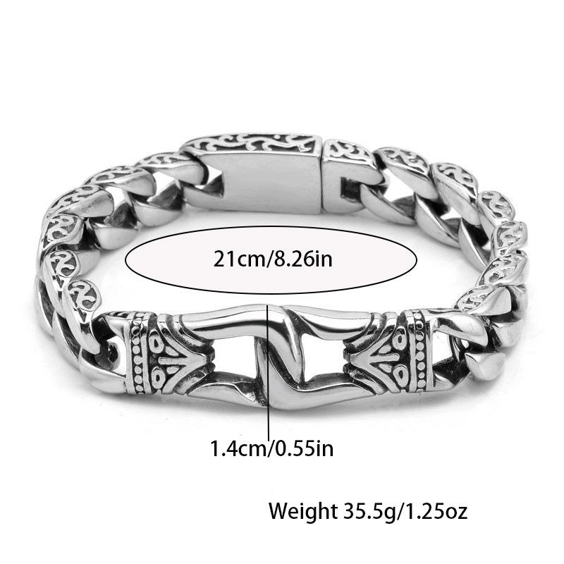 Vintage Hip Hop Dragon Bracelet Men's Personality Hip Hop Punk Totem Bracelet