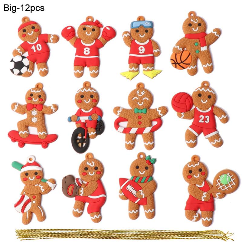 Gingerbread Man Ornaments Xmas Tree Hanging Pendant 2025 Merry Christmas Decorations for Home 2025 New Year Gift Navidad Noel