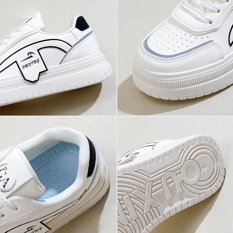 Podzimní pohodlná obuv Nová dámská studentská Zvýšená podrážka Sportovní plátěné boty Ležérní obuv Móda