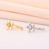 Fashion Puncture-Free Nose Ring Flower Korean Sweet Flower U-Shaped Nose Clip Cute Versatile Personality Inlaid Zircon Nose Accessories