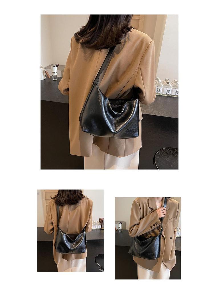 Women's Retro Versatile Large-Capacity Crossbody Tote Bag