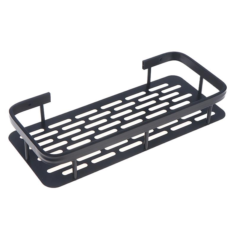 Wall Hanging Corner Single Layer Rectangular Bracket Wall Mounted Shower Shampoo Rack Bathroom Rack Towel Rack Bracket