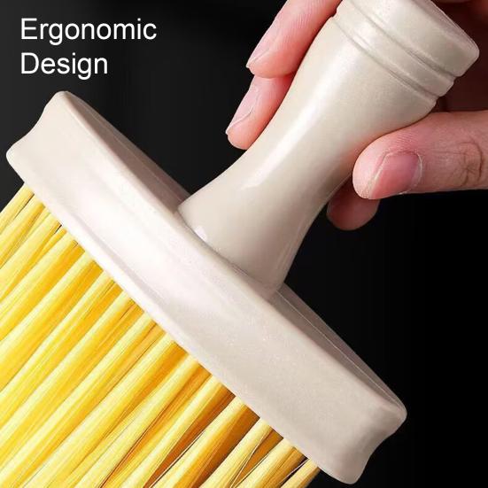 2Pcs Cleaning Brush High-Density Soft Bristles Non-Slip Handle Dust Removal Brush
