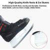 Professional Ice Hockey Skating Shoes PP Shell Ice & Roller Skates with Stainless Steel Blade for Adults Children Beginners