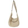 Lazy wind canvas bag new simple dumpling bag versatile women's shoulder bag large capacity commuter messenger bag