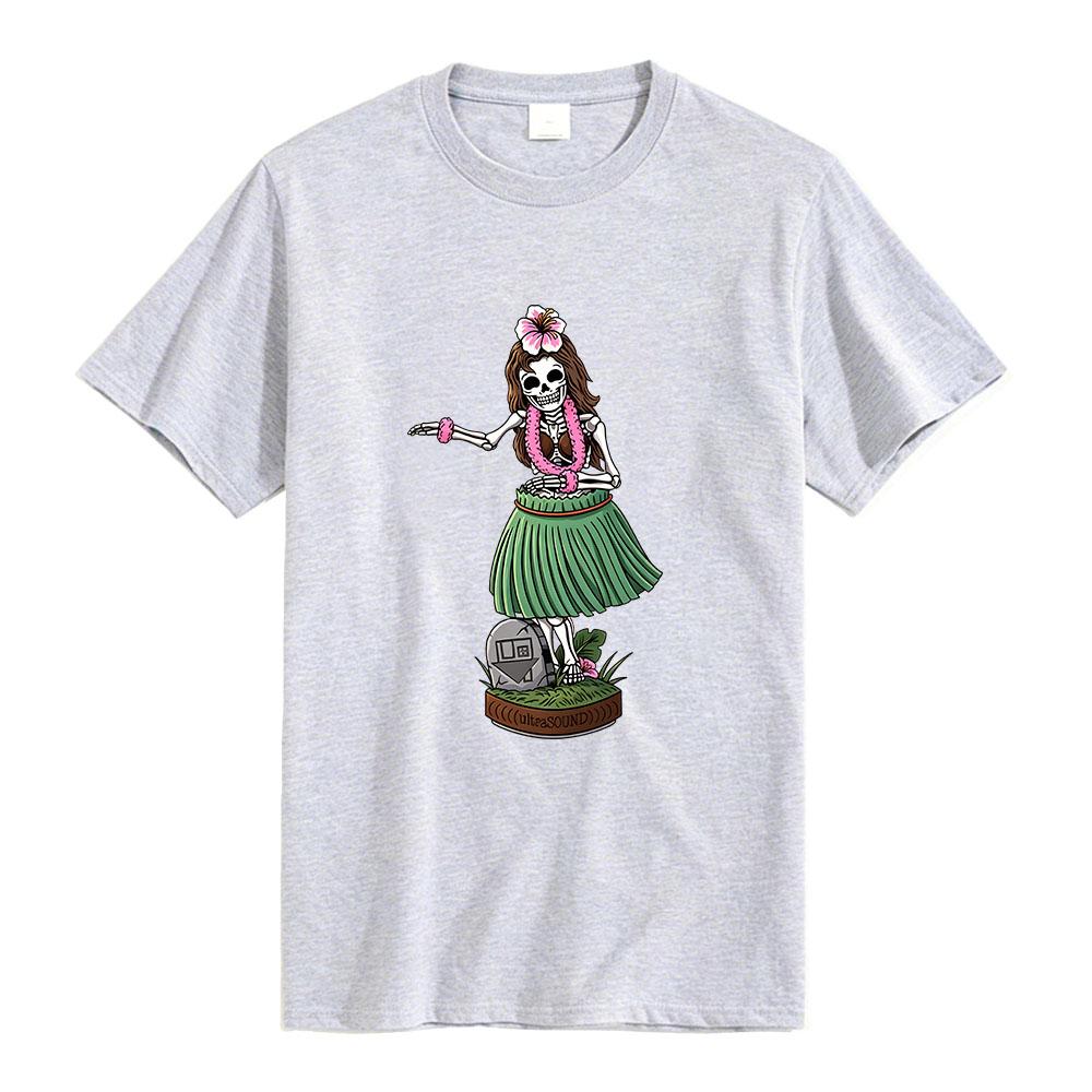 Hula Girl Graphic T-shirt The Neighborhood Band NBHD Tshirts Short Sleeve Cotton Summer Unisex Streetwear Women Tee