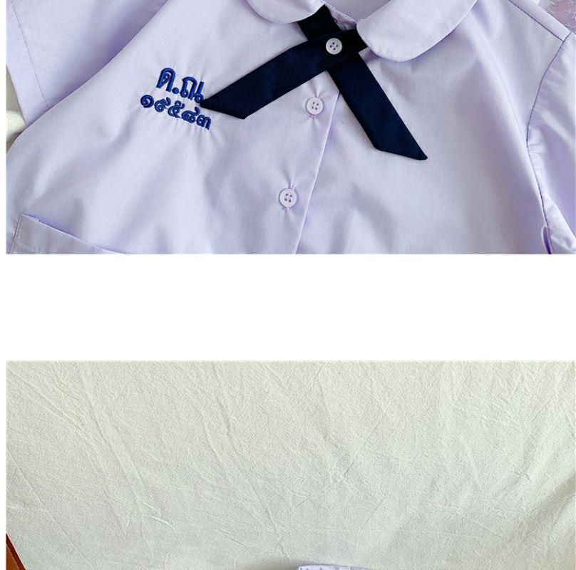 Kinder Schuluniform im Thai-Stil - Jungen & Mädchen College JK Uniform - Kindergarten bis Grundschule Abschlussoutfit