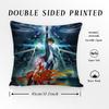 Guilty Crown Pillow Case Anti-dustmite Pillowcase Invisible zipper silky short plush Sofa cushion cover