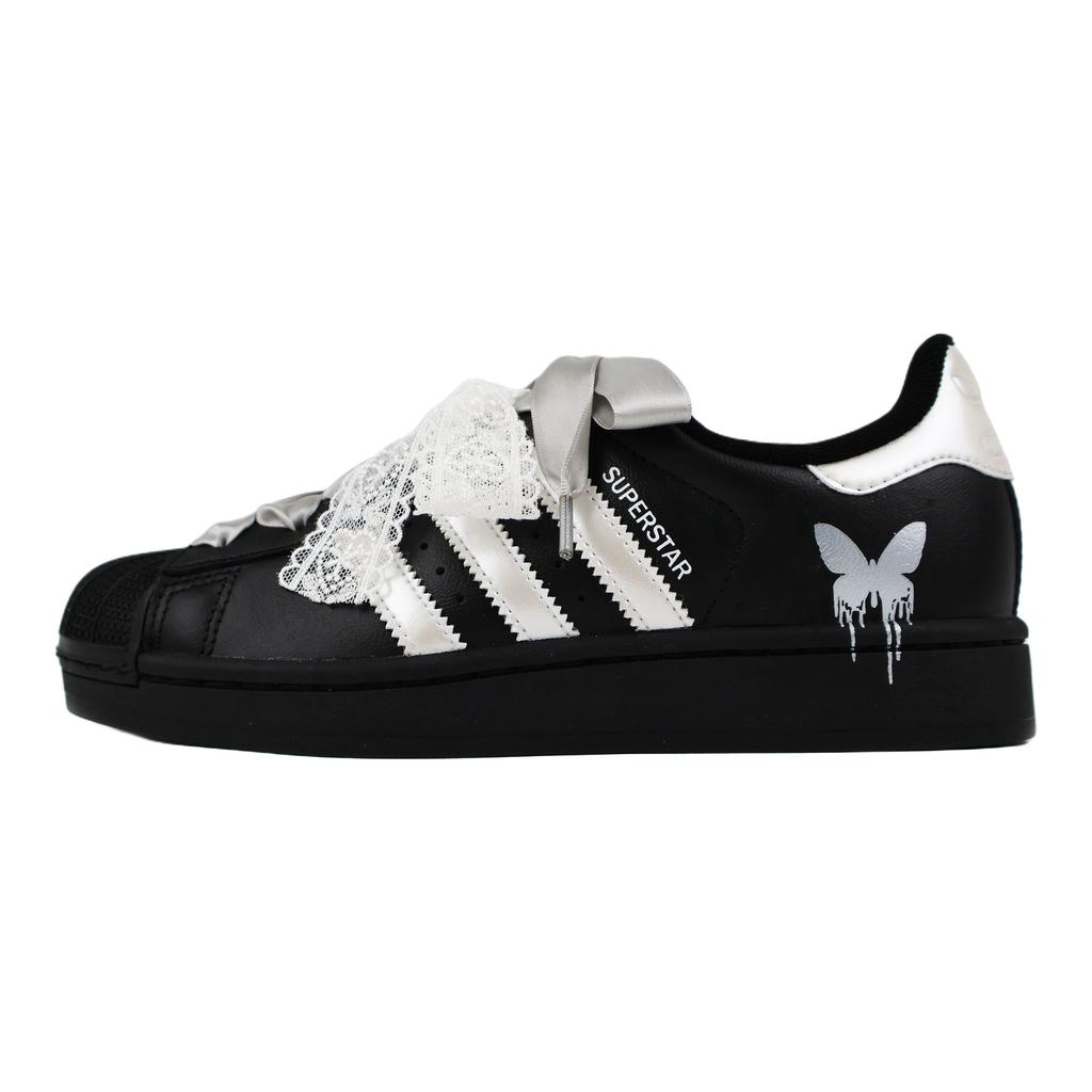 Adidas Originals SUPERSTAR Skateboard Shoes Unisex Low top Black EG4959(Team384-BOX)