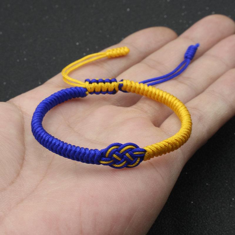 Noter Nuovo Braccialetto Ucraino Intrecciato Fatto a Mano Uomo Donna Regolabile Filo Rosso Portafortuna Nodo Cinese Braccialetto Giorno di San Valentino Braccialetto
