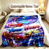 Fantasy Magic Theme Soft Blanket Personalized Custom Name Text Print Warm Blanket Home Sofa Bedroom Decor