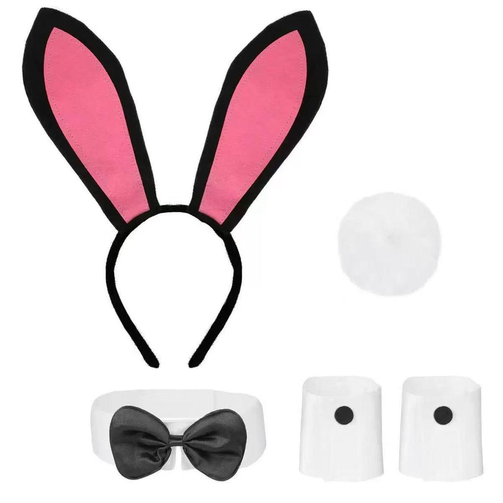 Cross-Border Bunny Ears Headband Set for Easter & Halloween