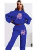 Heißer Verkauf Damen Buchstabenprint Hoodie Set - Herbst Langarm Sweatshirt