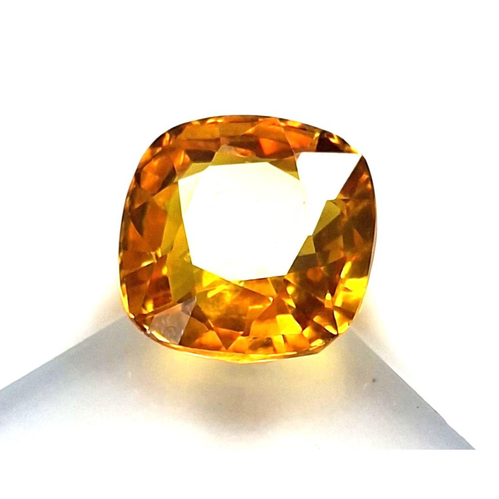 Yellow Sapphire Natural 7-9 Ct Cushion Cut Stunning Certified Loose Gemstone