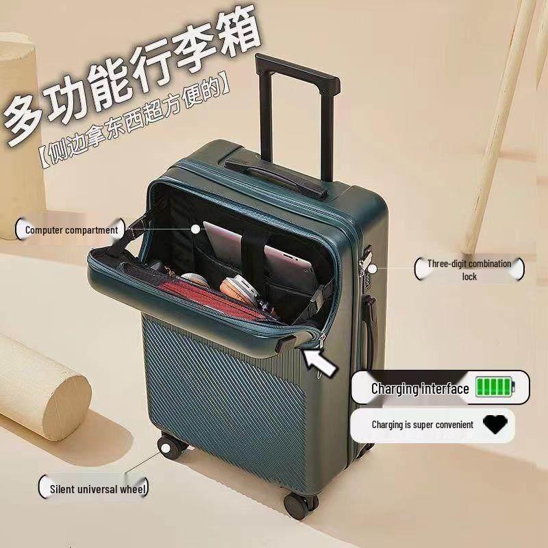 Zhiliu 20-inch Front-Opening Carry-on Suitcase