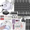 Sada pro nehtové umění 35000 ot./min s LED lampou na nehty 120W/54W, 40/30/20/10 barev, UV gel, lešticí gel, sada pro nehtové umění