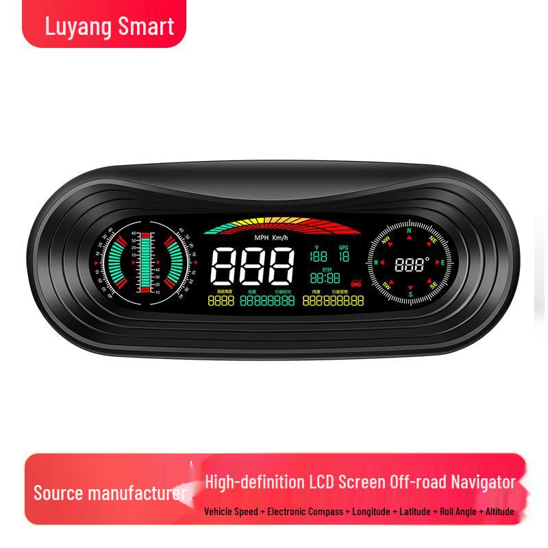 

HUD-дисплей компаса и высотомера для внедорожника