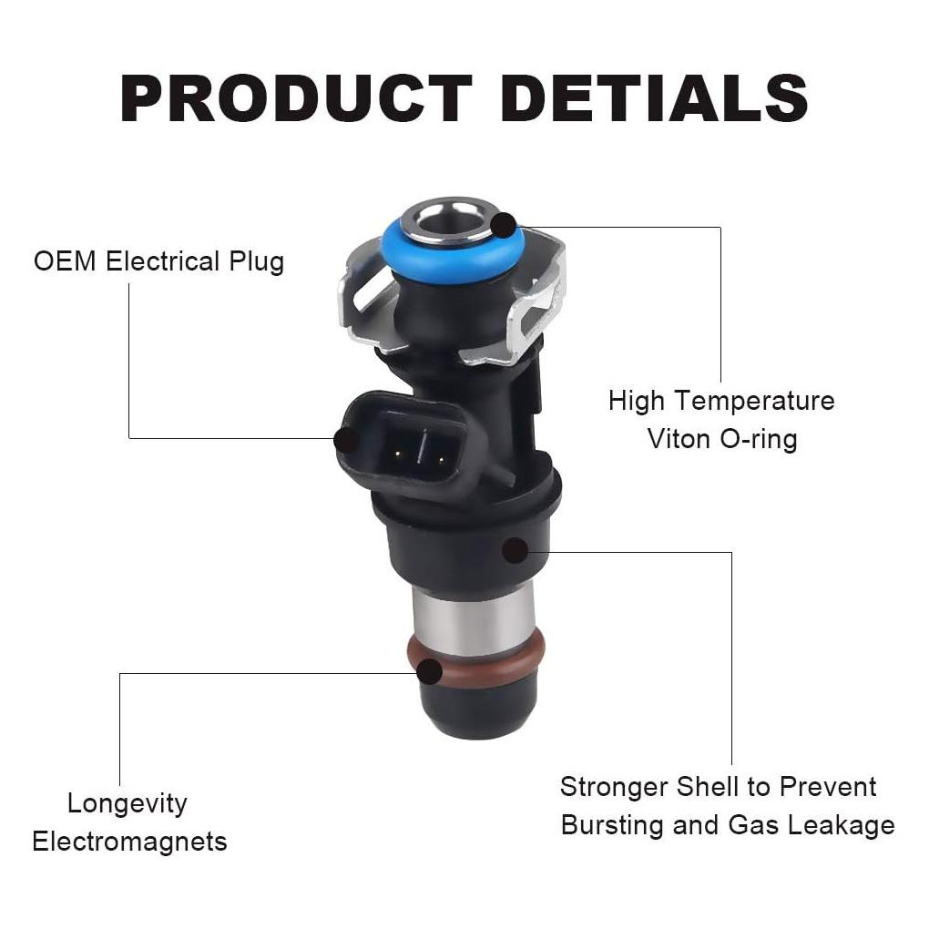 8pcs Fuel Injectors 25320288 17113553 for Cadillac Escalade ESV EXT Chevy Yukon Savana Sierra 1500 2500 5.3L 6.0L