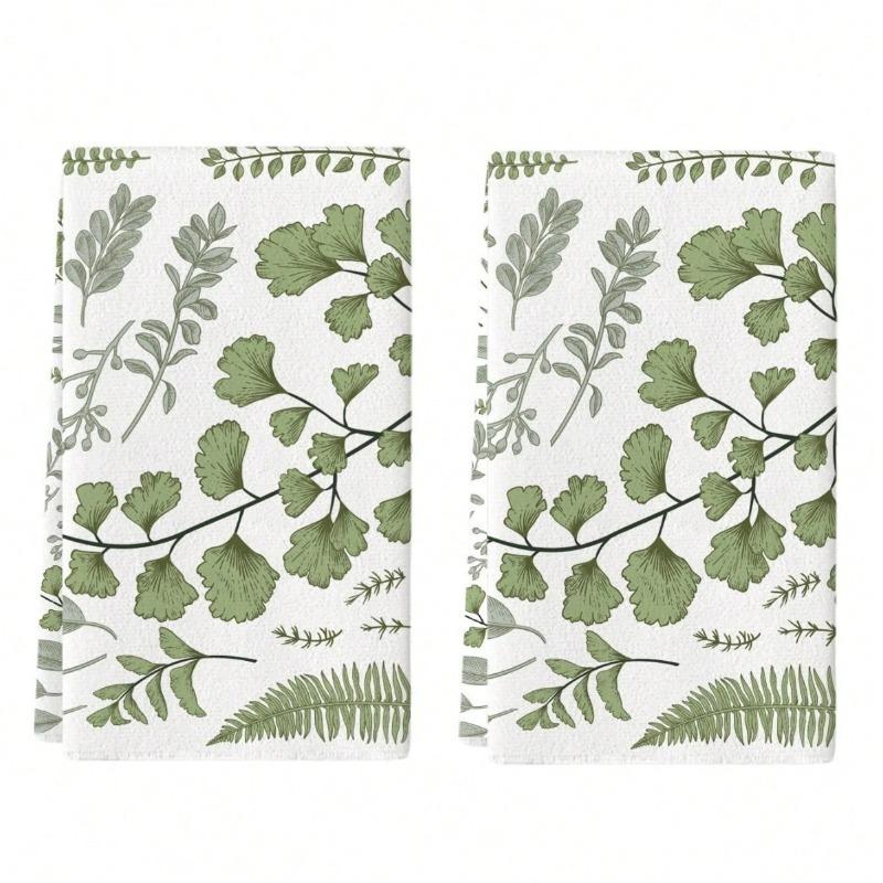 2 Stück Küchentücher, Handtuchsets, Super saugfähige weiche Reinigungstücher, Küchen Dekoration, Küchenutensilien, Haushaltsutensilien, Reinigungstücher