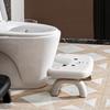 Non-slip Folding  Toilet Footstool Ergonomic Under Desk Footrest  Bathroom Accessories