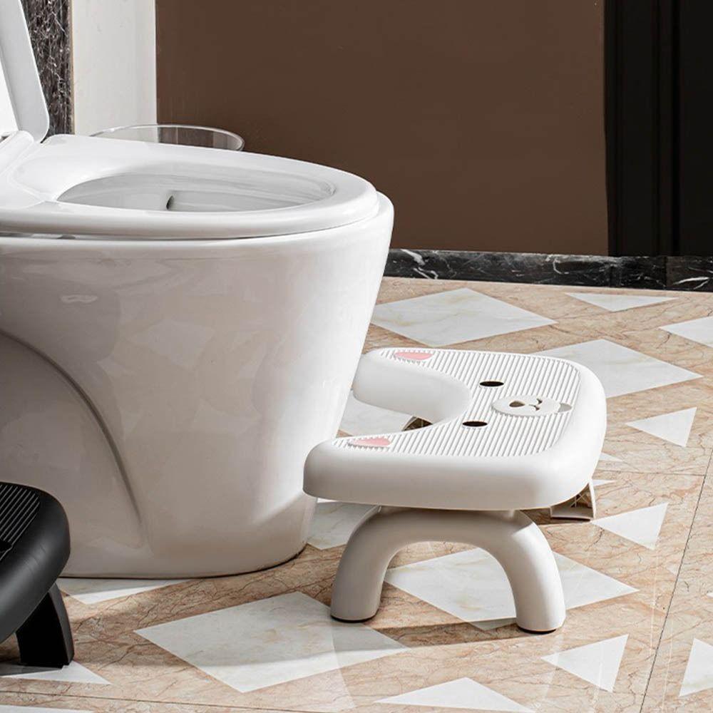 Non-slip Folding  Toilet Footstool Ergonomic Under Desk Footrest  Bathroom Accessories