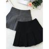 High Waisted Anti Glare A- Line Skirt High Waist Anti-exposure All-Match Solid A- Line Skirt