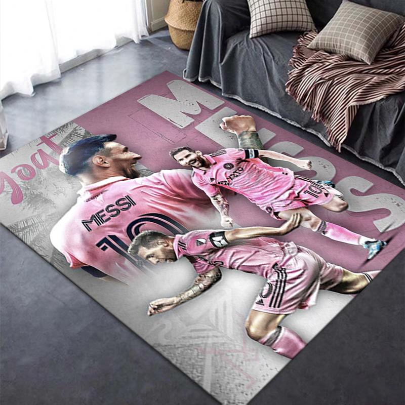 Nowy Dywan Messi 2025 do Salonu Sypialni Domu Dekoracja Sofy, Mata Podłogowa Antypoślizgowa dla Dzieci