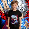 Boys Girls Cotton T Shirt My Hero Academia Dabi Anime Print Kids Casual Short Sleeve Top Soft Breathable Summer Clothing