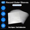 50Pcs 12Inch Clear Vinyl Record Protecter Lp Vinyl Record Self Adhesive Bag Plastic Outer Sleeves For Cd Tape Protect Sleeves